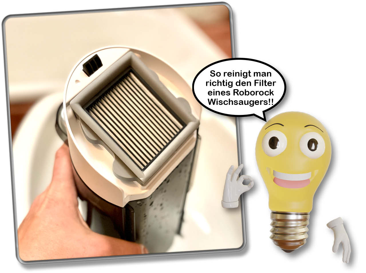 Roborock Wischsauger Filter reinigen - Wir zeigen euch, wie genau man vorgeht