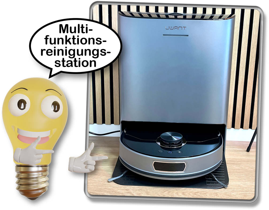 UWANT U200 - Eine Multifunktionsreinigungsstation ist mit im Lieferumfang dabei!