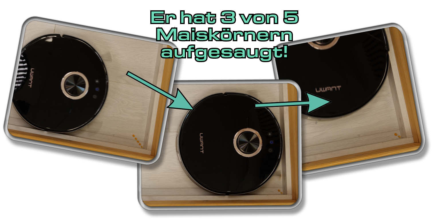 UWANT U200 - In der Eckenreinigung hat er eine gute Leistung abgeliefert