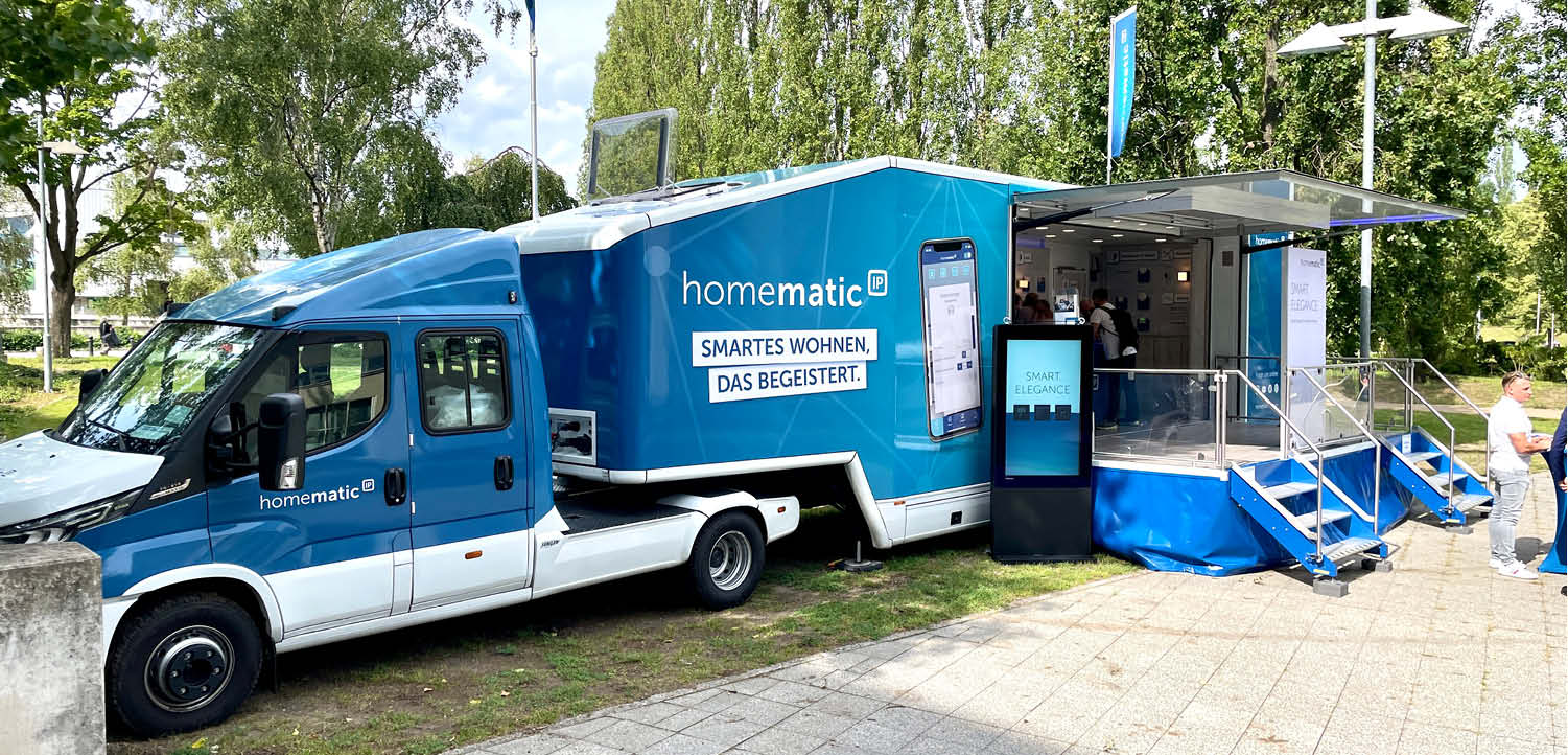Homematic IP Road-Show-Truck auf der IFA 2023