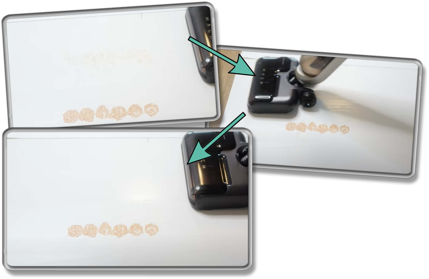 MACH V1 Ultra - Die Reinigungsleistung mit getrocknetem Kaffee