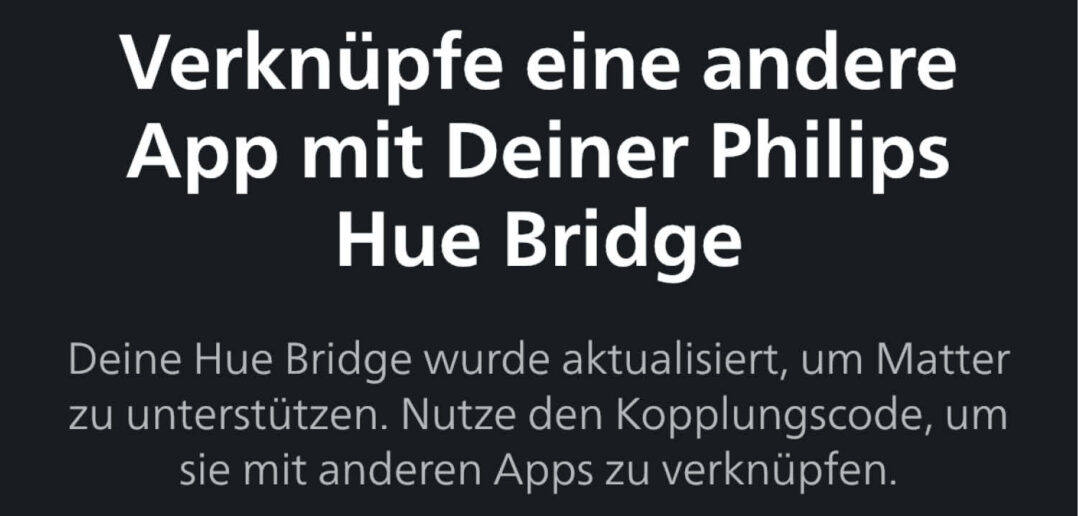 Die Matter Integration für die Philips Hue Bridge ist da!
