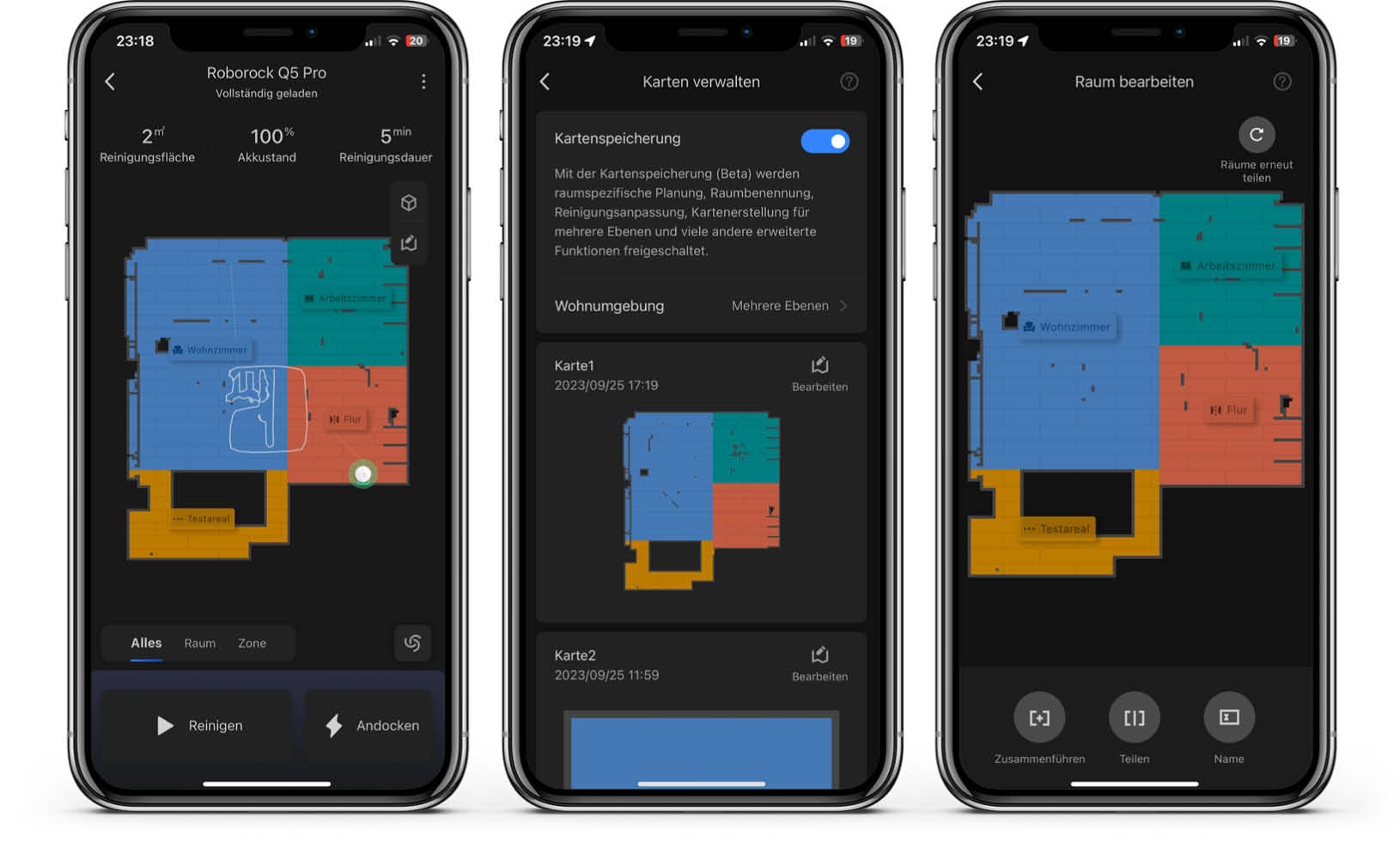 Roborock Q5 Pro - App - Karte