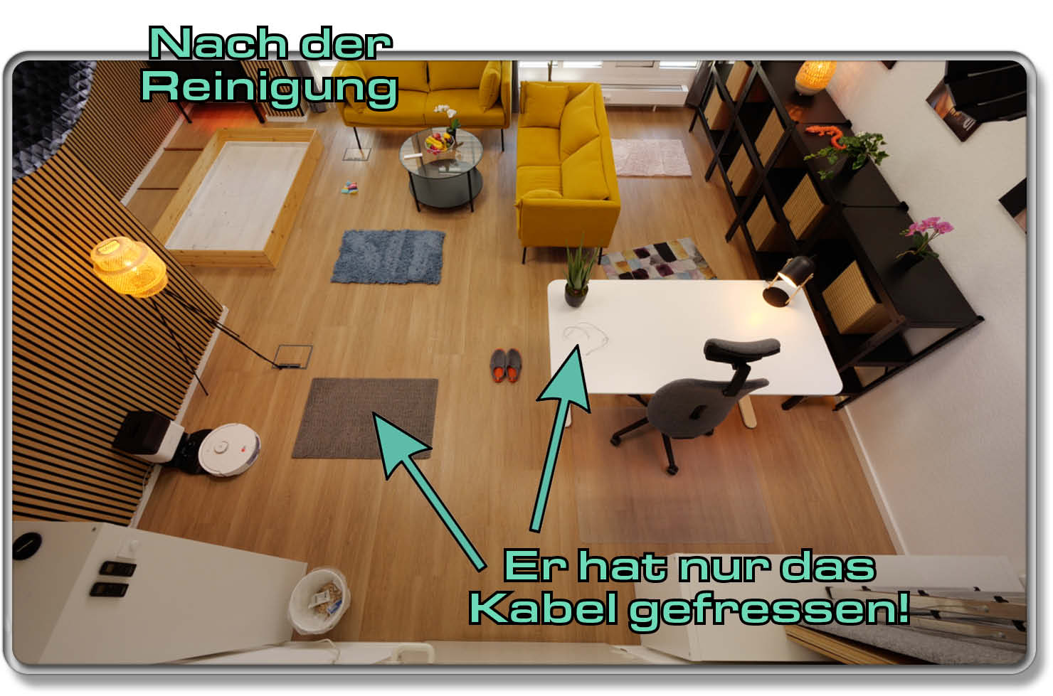 Roborock Q8 Max+ - Test der Obstacle Avoidance nach der Reinigung