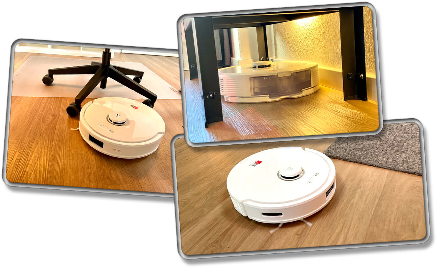 Roborock Q8 Max+ - Zuerst widmet er sich dem Randbereich, bevor er in geraden Bahnen in die Mitte des Raums fährt