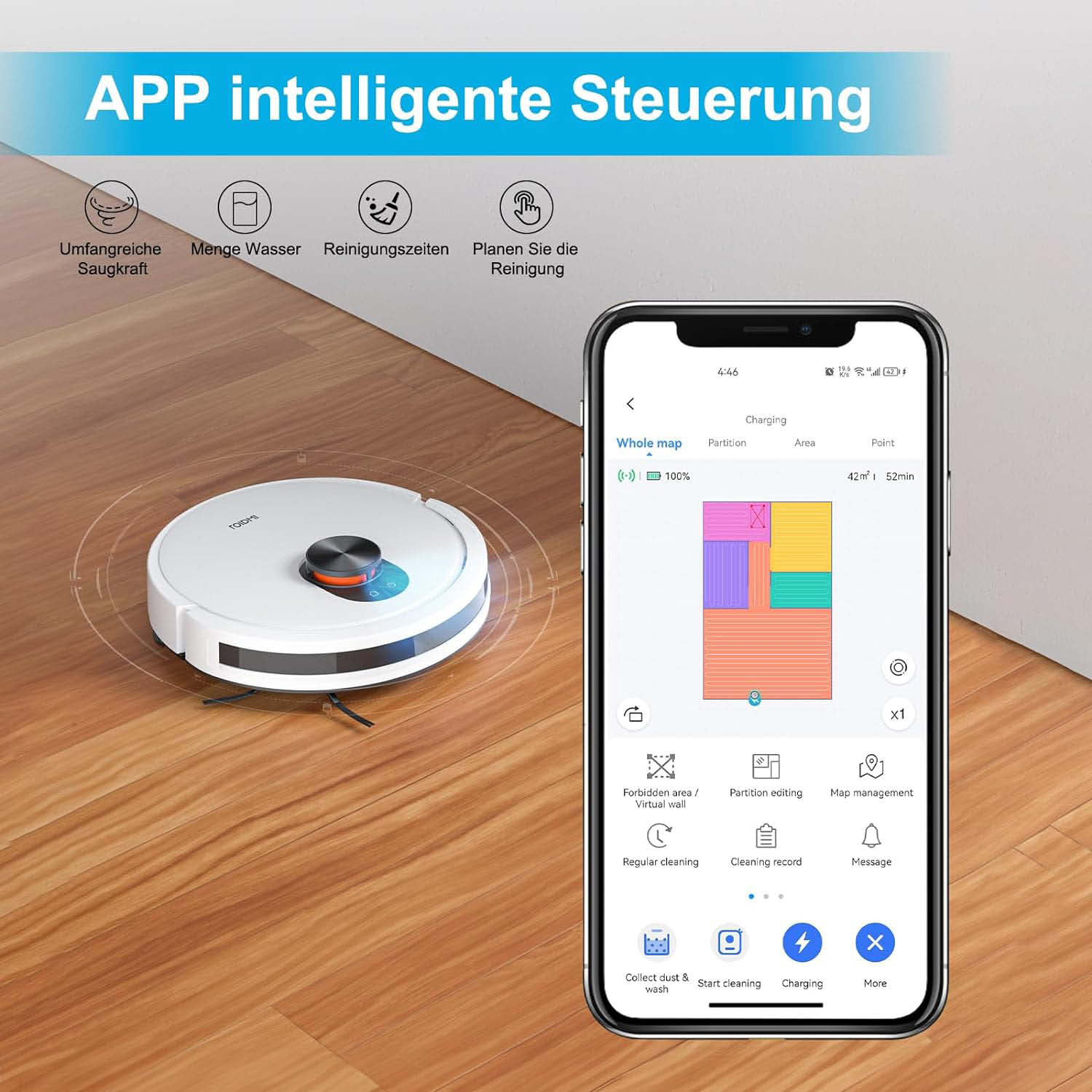 Roidmi EVE CC - Einfache Kartenerstellung und Steuerung über App