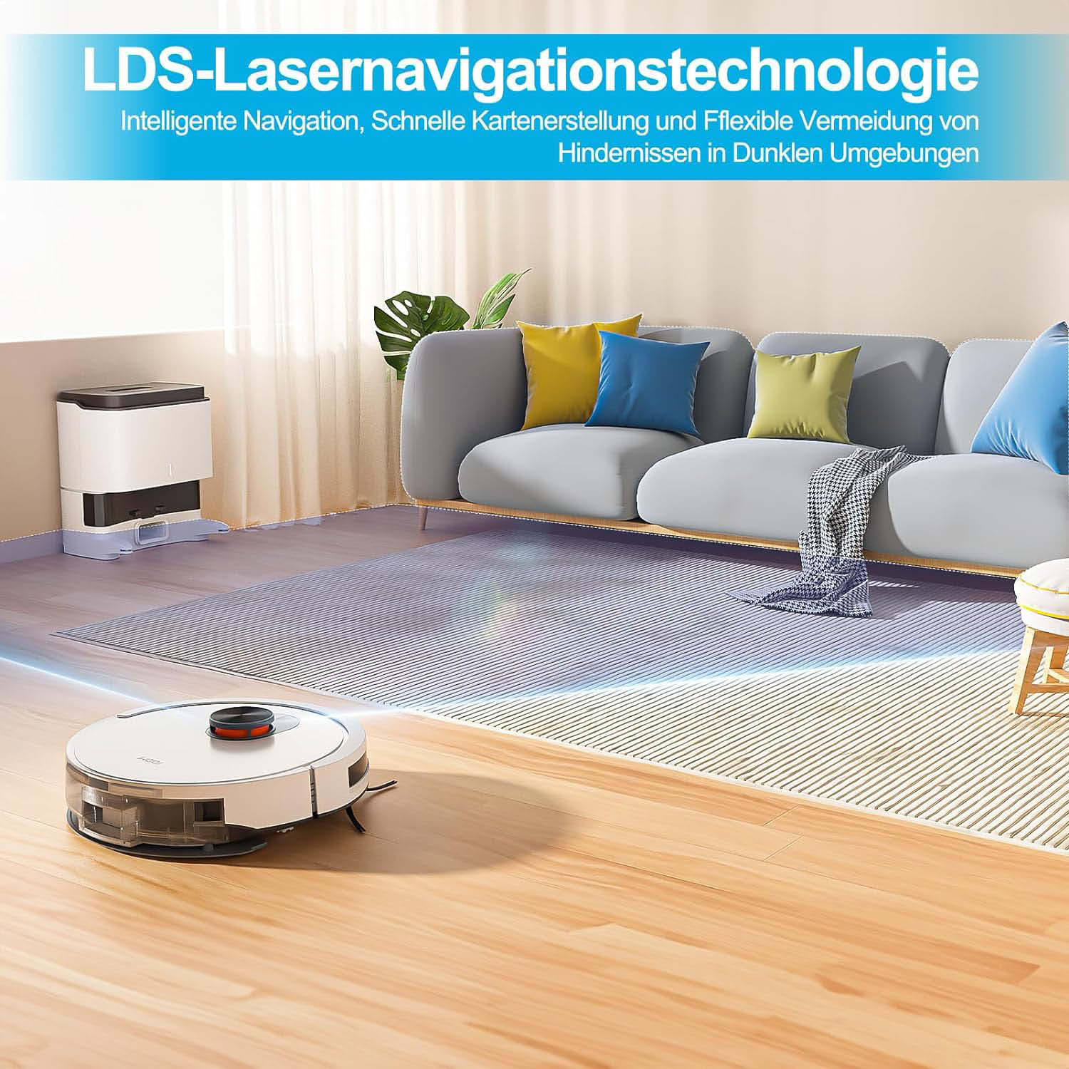 Roidmi EVE CC - Intelligente Lasernavigation