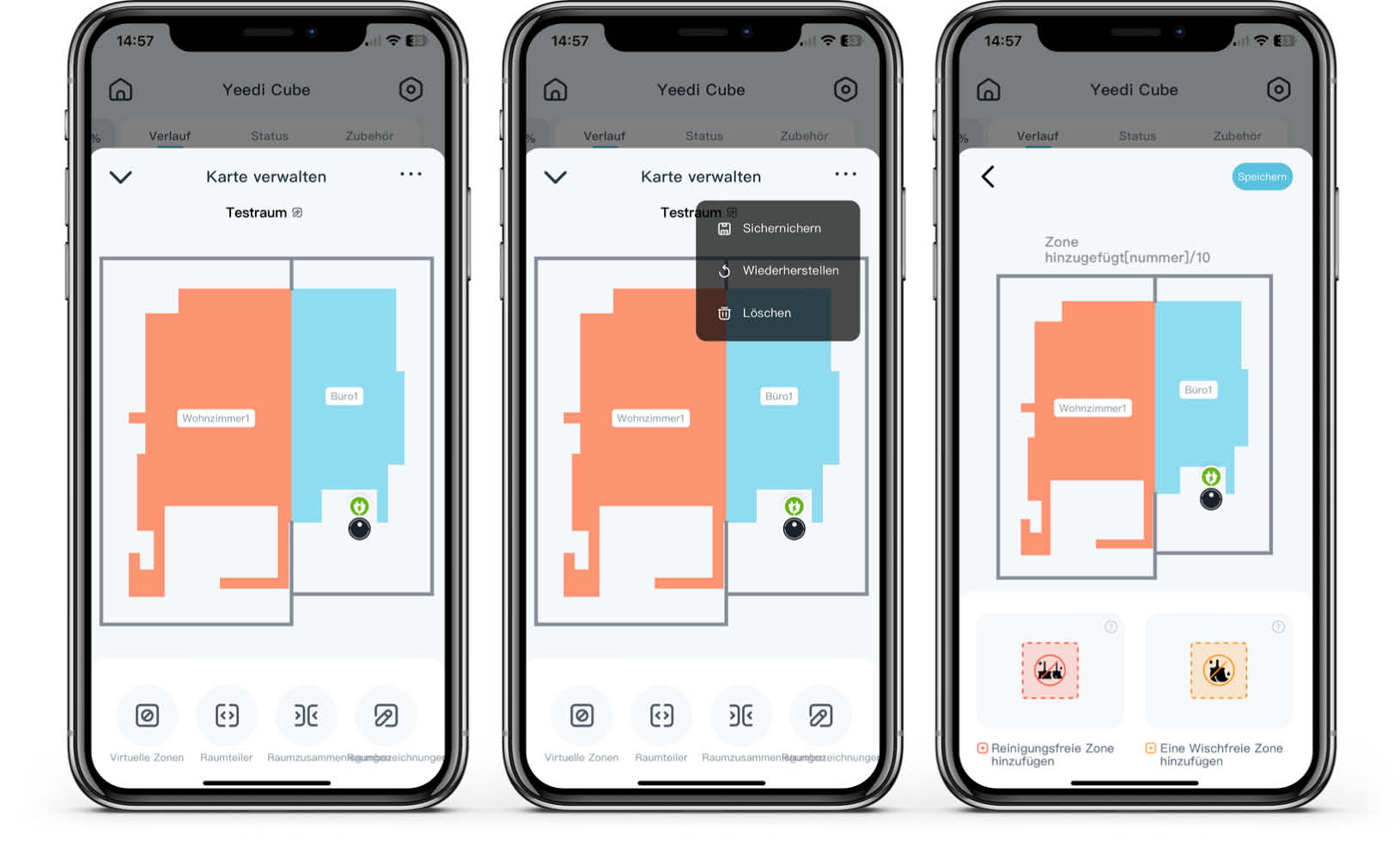 yeedi cube - App - Karte