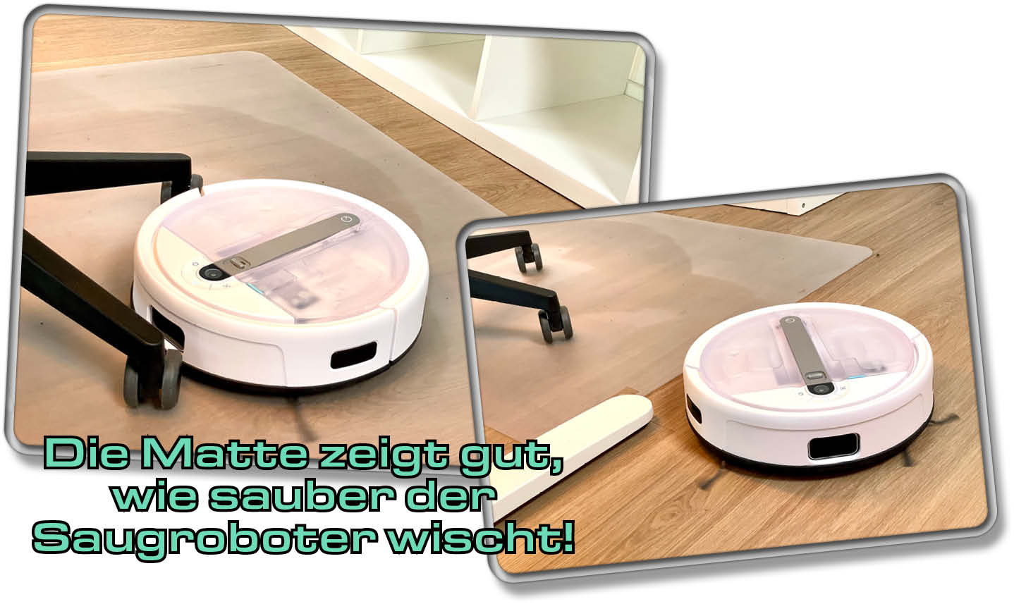 yeedi cube - Das Wischbild ist sehr gleichmäßig