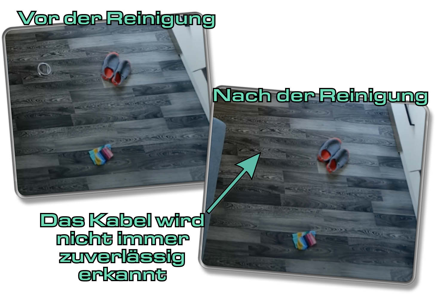 Auf die Hinderniserkennung ist nicht zu 100 Prozent verlass, aber sie funktioniert zufriedenstellend gut