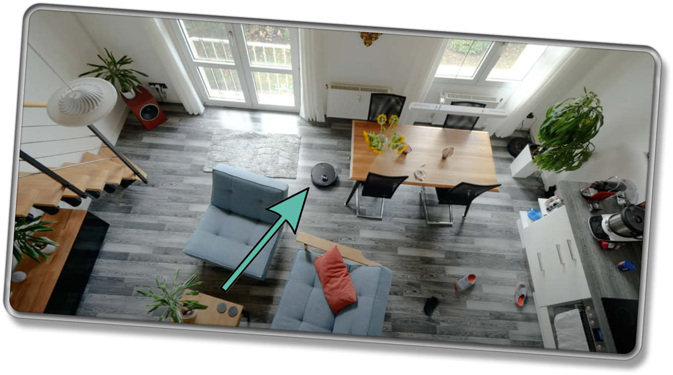 ECOVACS Deebot T9 AIVI - Dank Lasernavigation fährt er in geraden Bahnen und weiß immer, wo er sich befindet