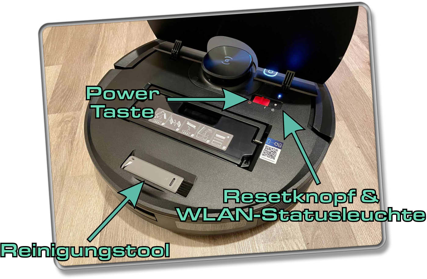 ECOVACS Deebot T9 AIVI - Unter der Haube verbirgt sich nicht nur ein Staubbehälter