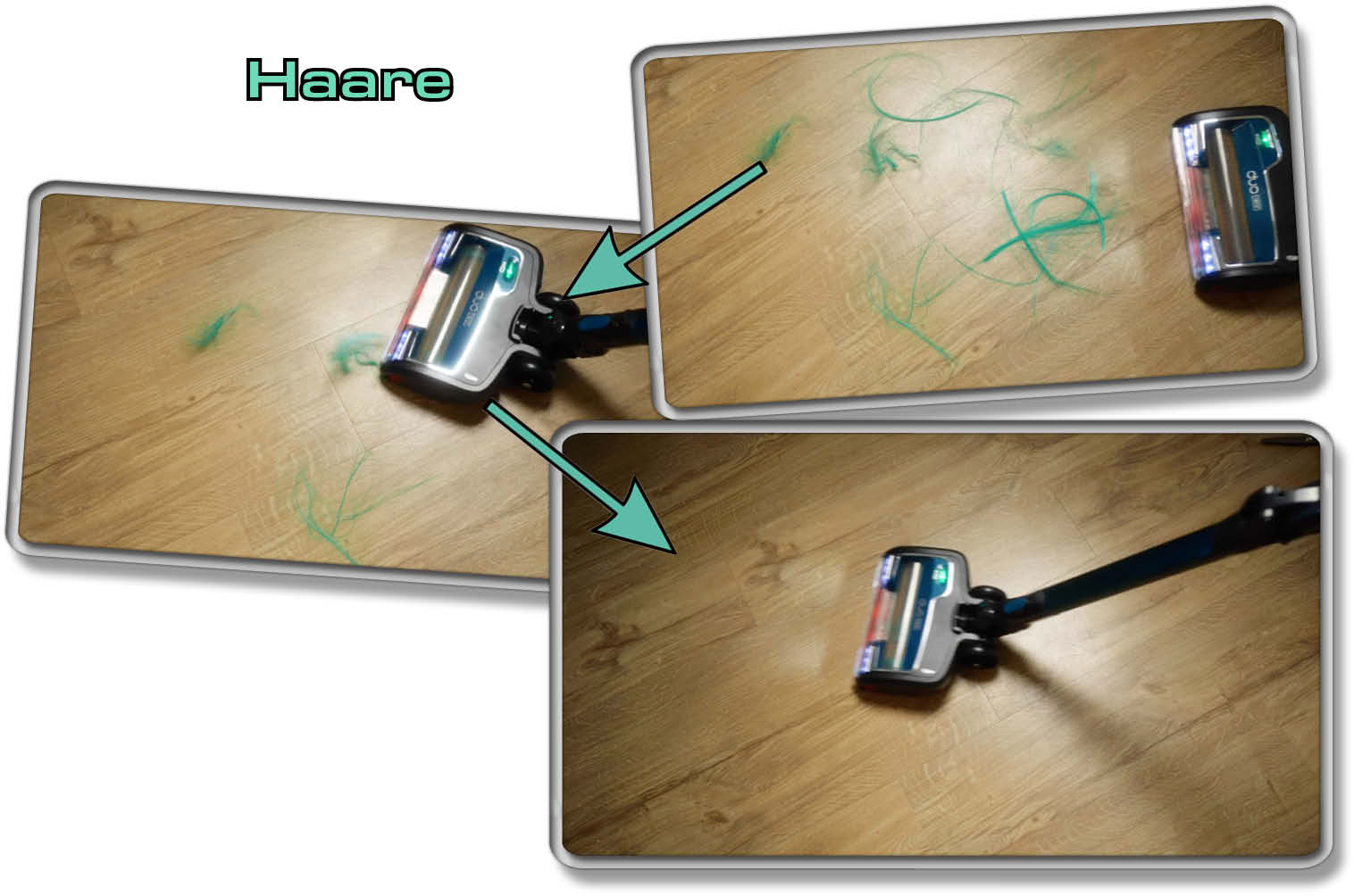 Shark Anti Hair Wrap IZ201EUT - Auf dem Boden liegende Haare gehen da schon besser!