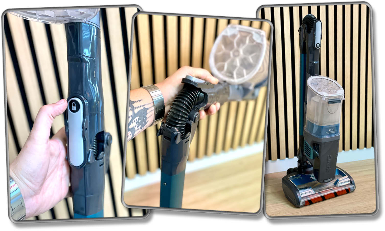 Shark Anti Hair Wrap IZ201EUT - Der Akkusauger lässt sich komfortabel und zusammengeklappt verstauen