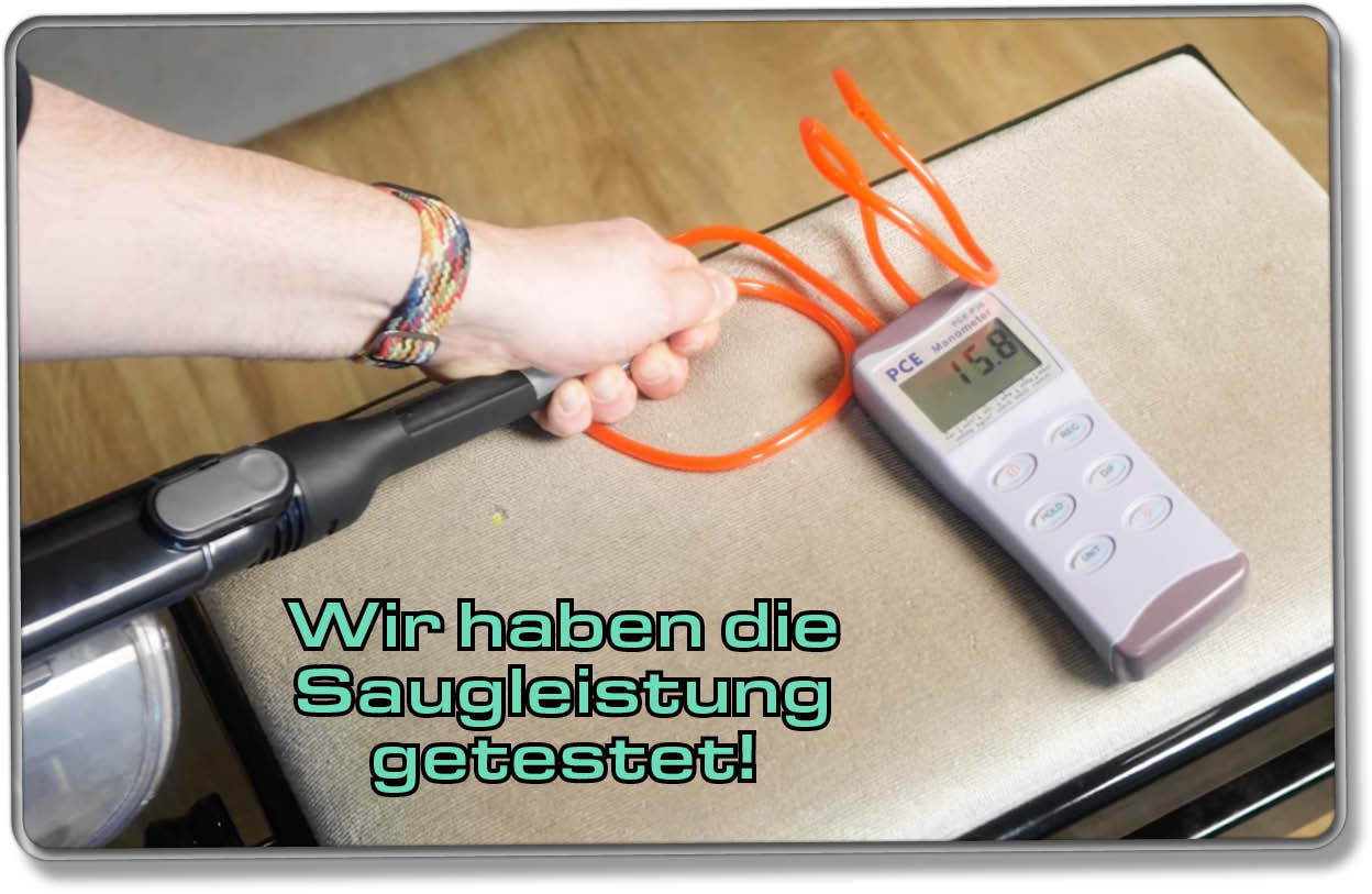 Shark Anti Hair Wrap IZ201EUT - Natürlich haben wir die Saugleistung ganz genau getestet!