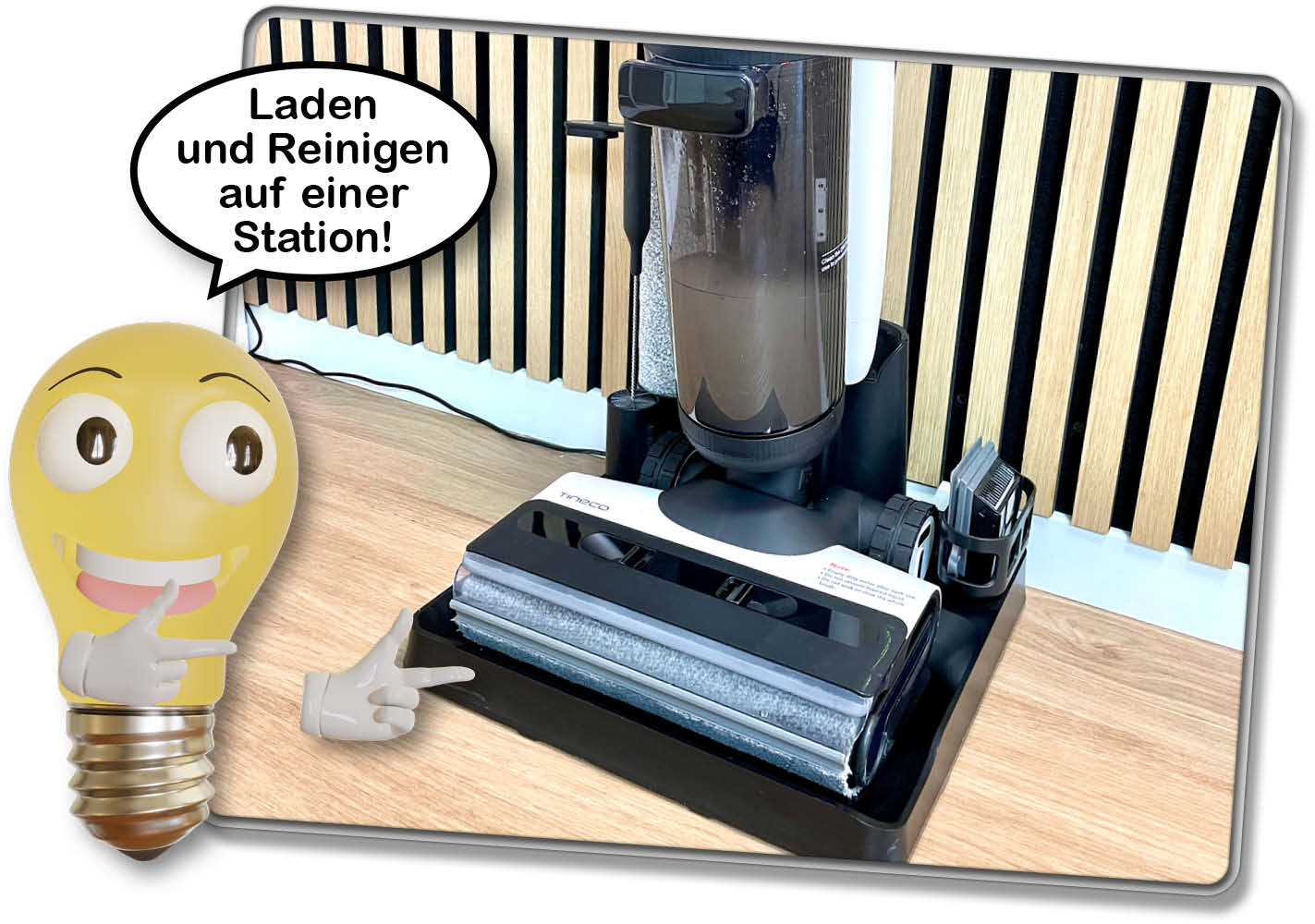 Tineco Floor One S7 Pro - Die Ladestation ist gleichzeitig eine vollwertige Reinigungsststation