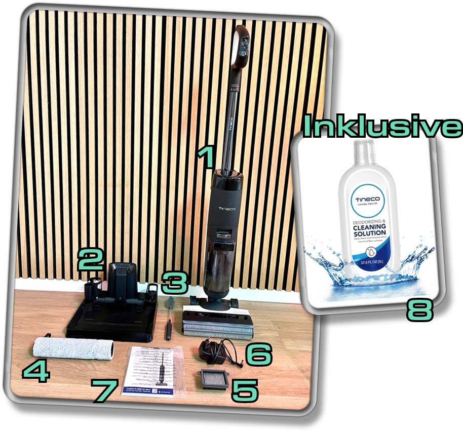 Tineco Floor One S7 Pro - Im Lieferumfang ist allerhand dabei!
