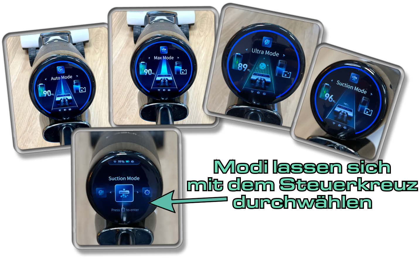 Tineco Floor One S7 Pro - Verschiedene Modi begünstigen die optimale Reinigung