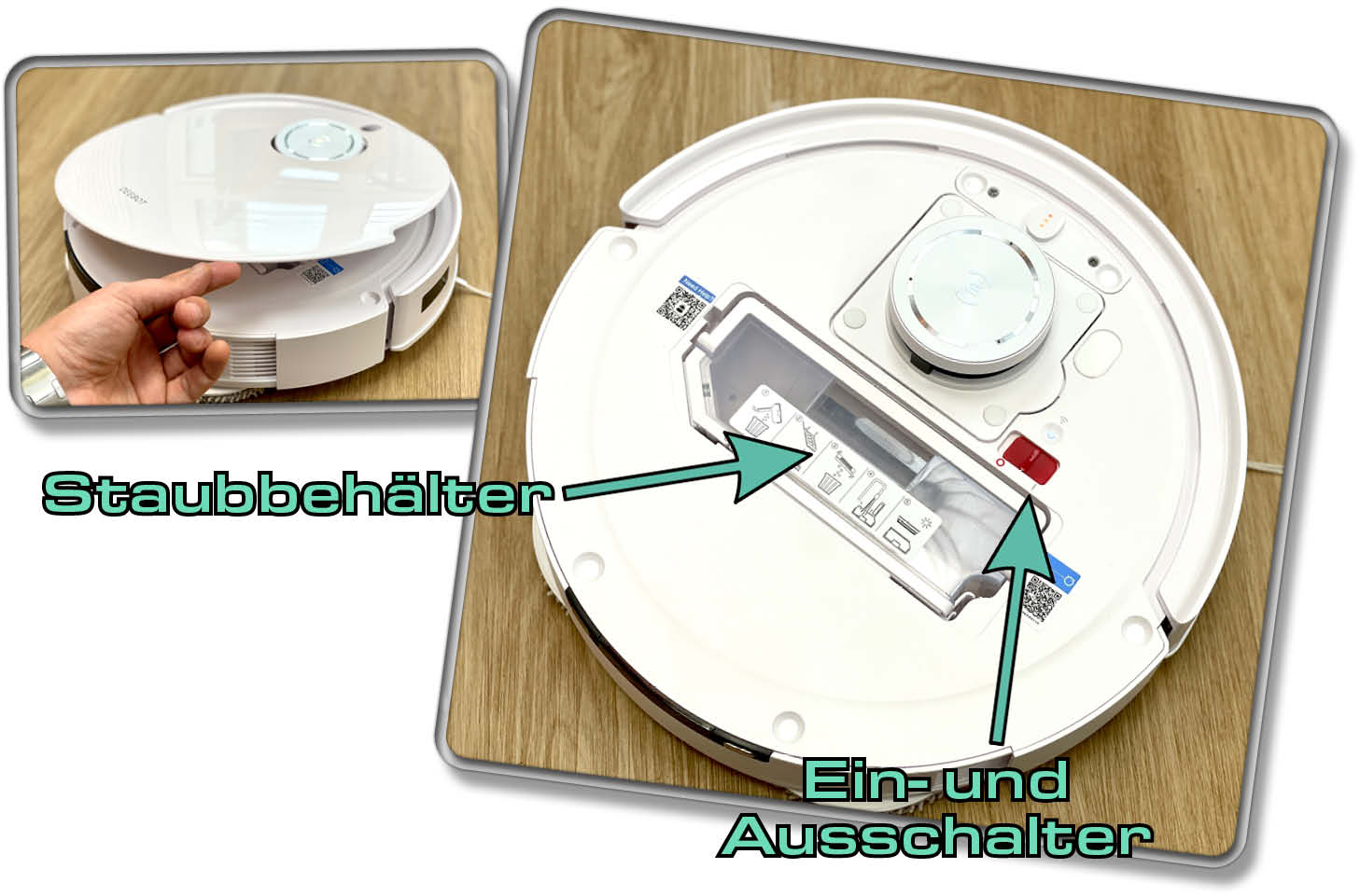 Das findet man unter der Haube des ECOVACS DEEBOT T20e OMNI