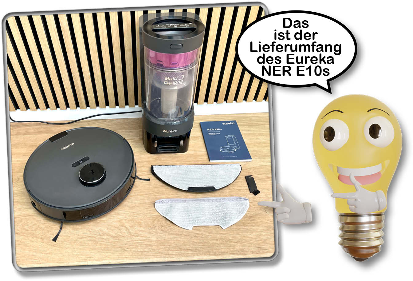 Das ist der Lieferumfang des Eureka NER E10s