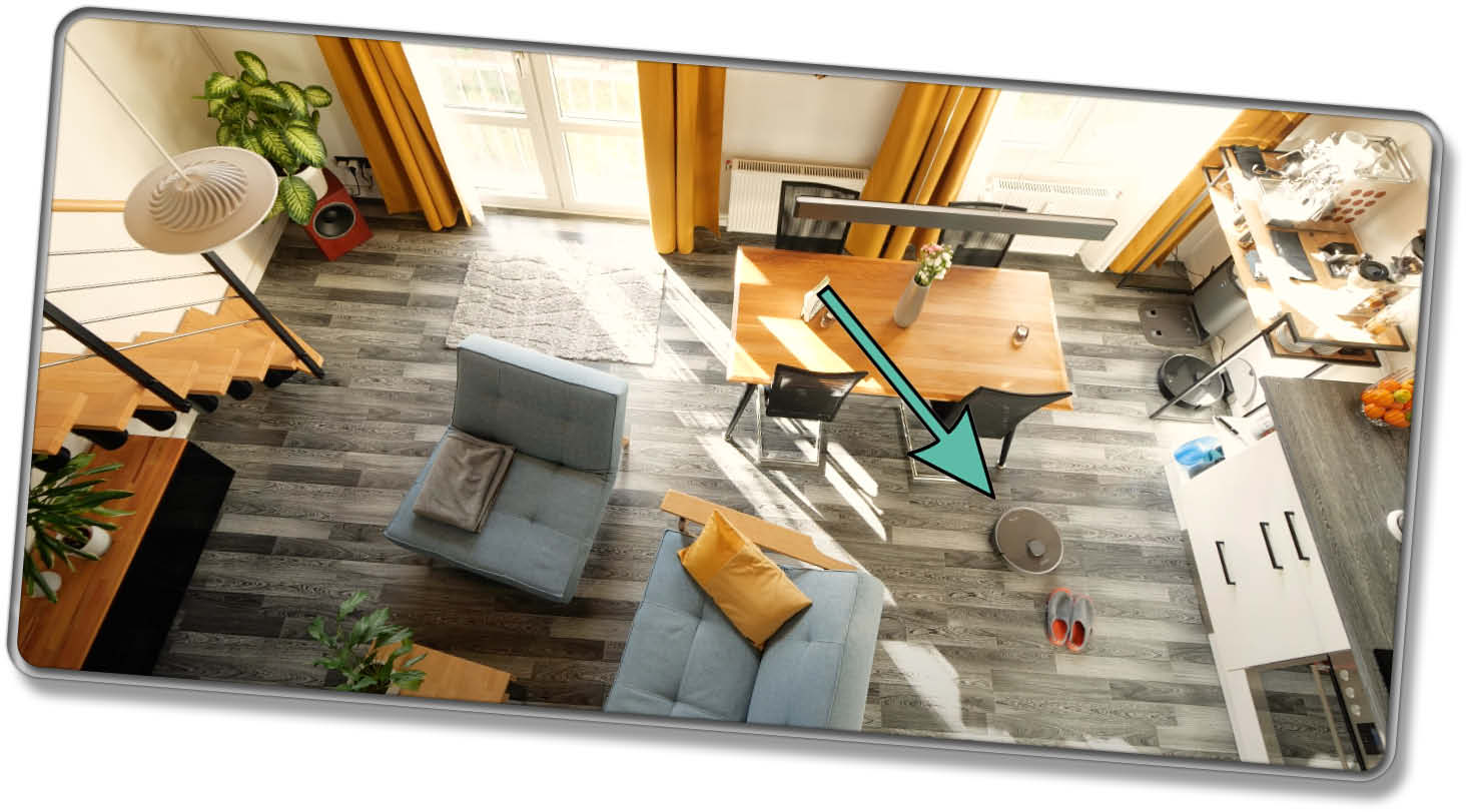 Der Dreame D10s Plus navigiert dank Lasernavigation intelligent und vorausplanend.
