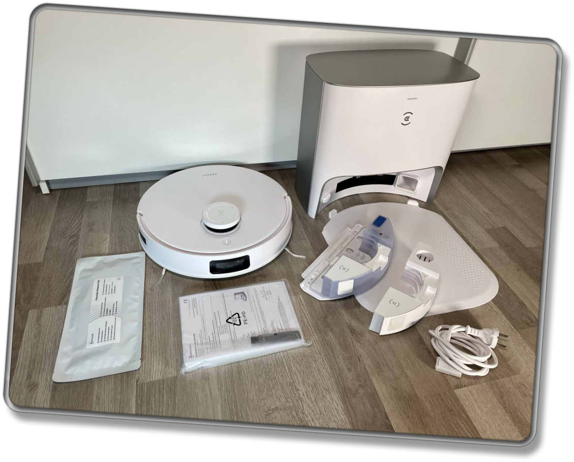 Der Lieferumfang des ECOVACS DEEBOT T10 PLUS