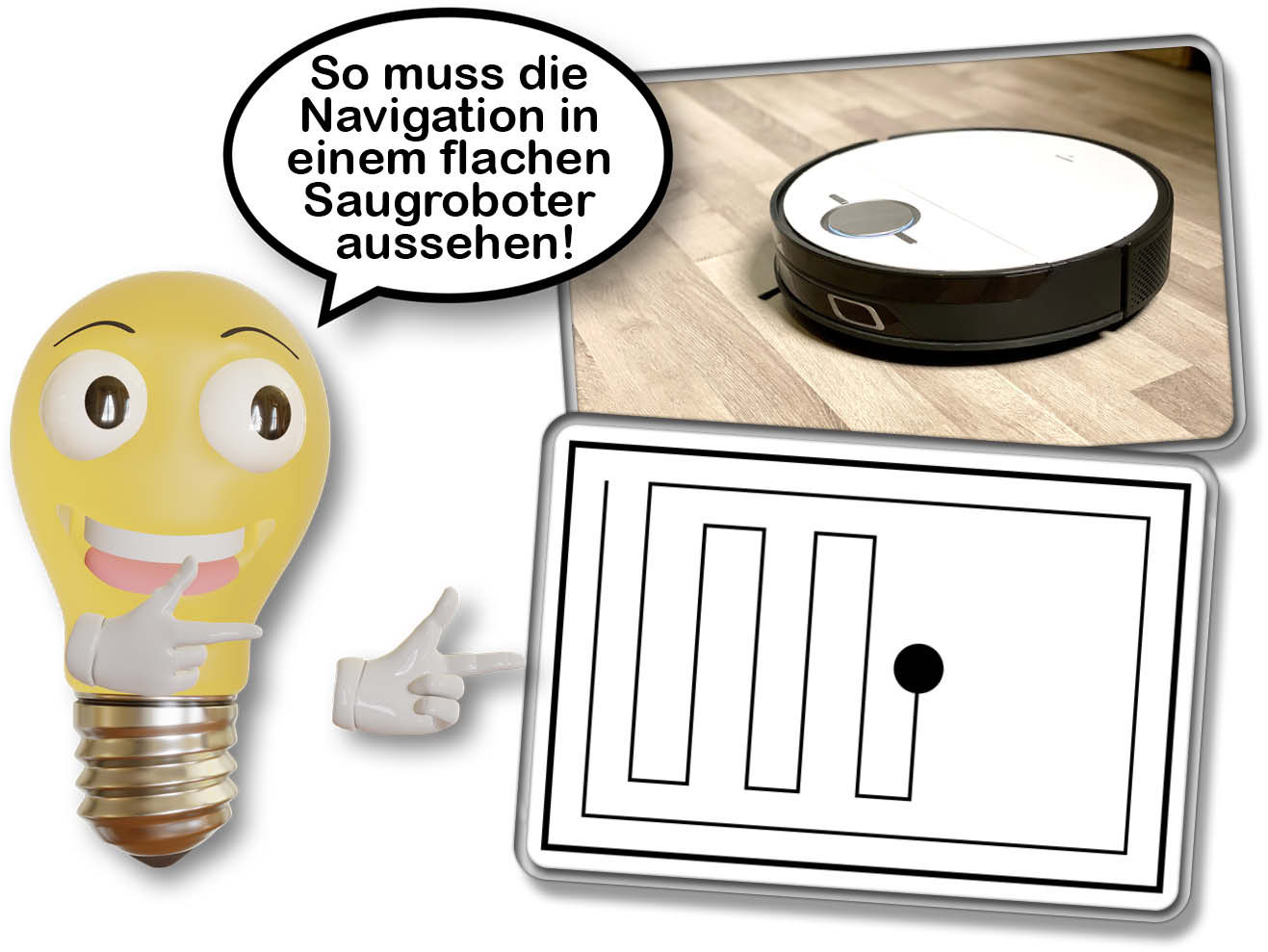 Der MEDION X50 SW zeigt, dass eine Lasernavigation nicht unbedingt als Turm auf einem Saugroboter platziert werden muss, um zu funktionieren.