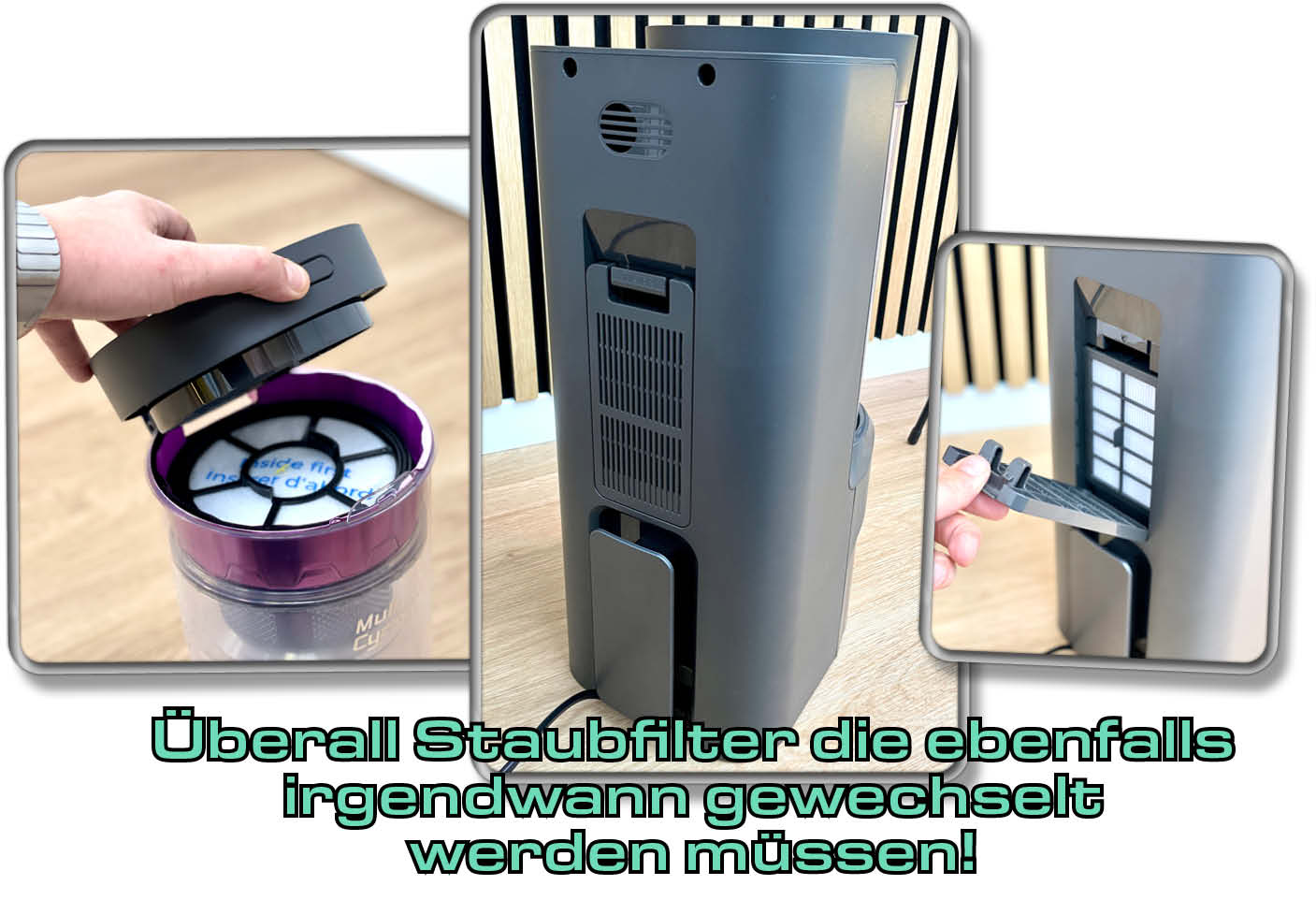 Der Nachteil an einer beutellosen Absaugstation ist der stetige Filternachkauf.