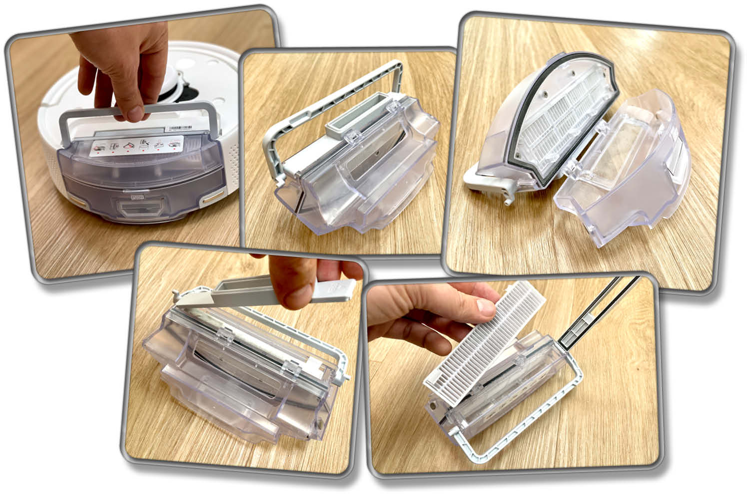 Der Staubbehälter des SwitchBot K10+ fasst lediglich 150 ml