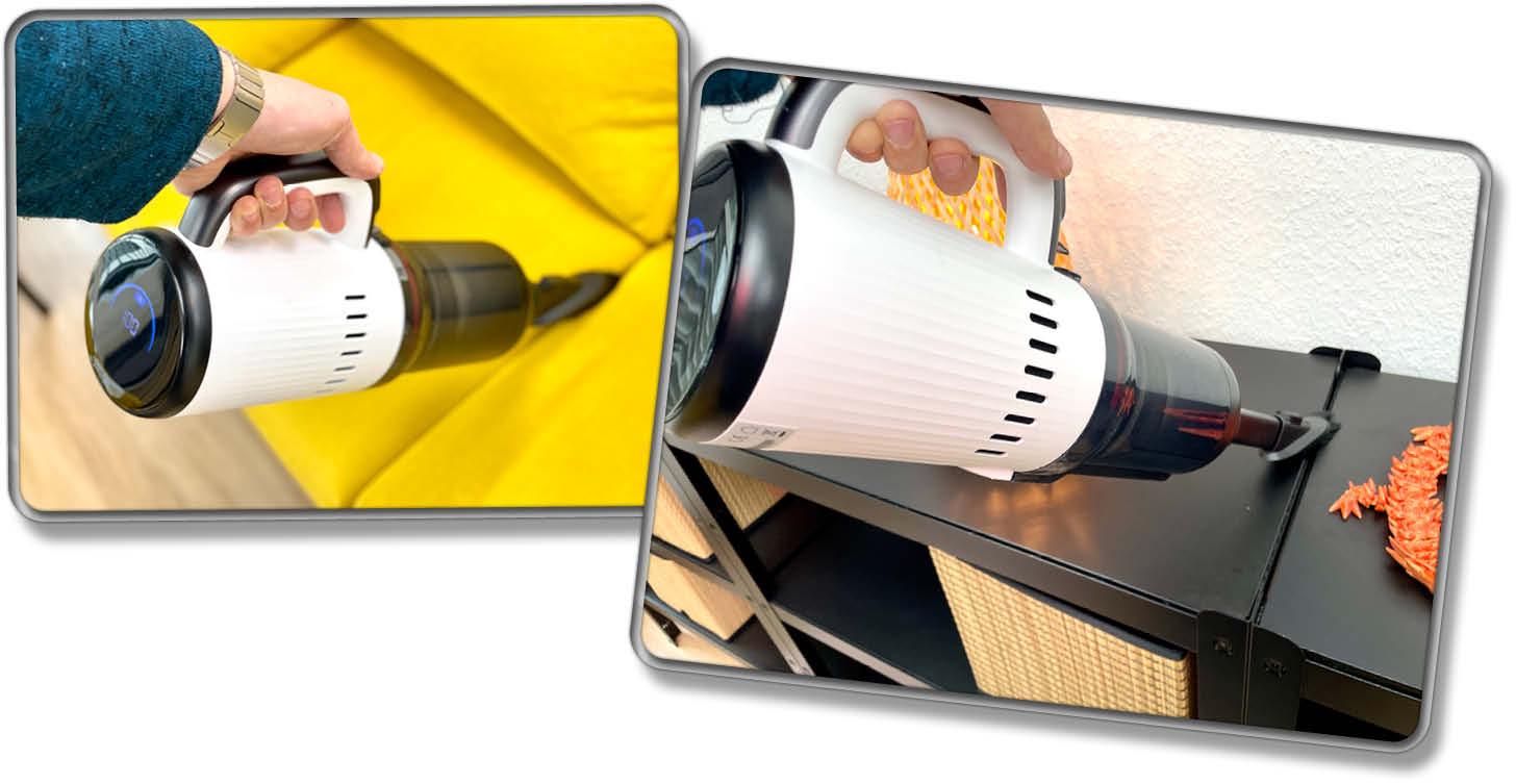 Die 2-in-1-Fugendüse mit Möbelpinsel eignet sich für RItzen und zum Abstauben