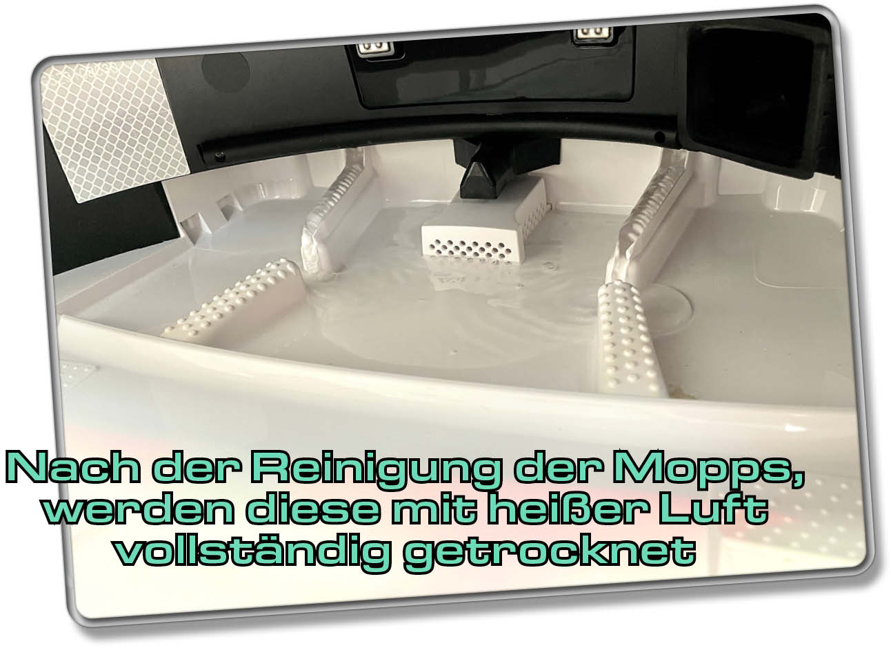 Die Mopps des ECOVACS DEEBOT T20e OMNI werden nach jeder Reinigung automatisch getrocknet