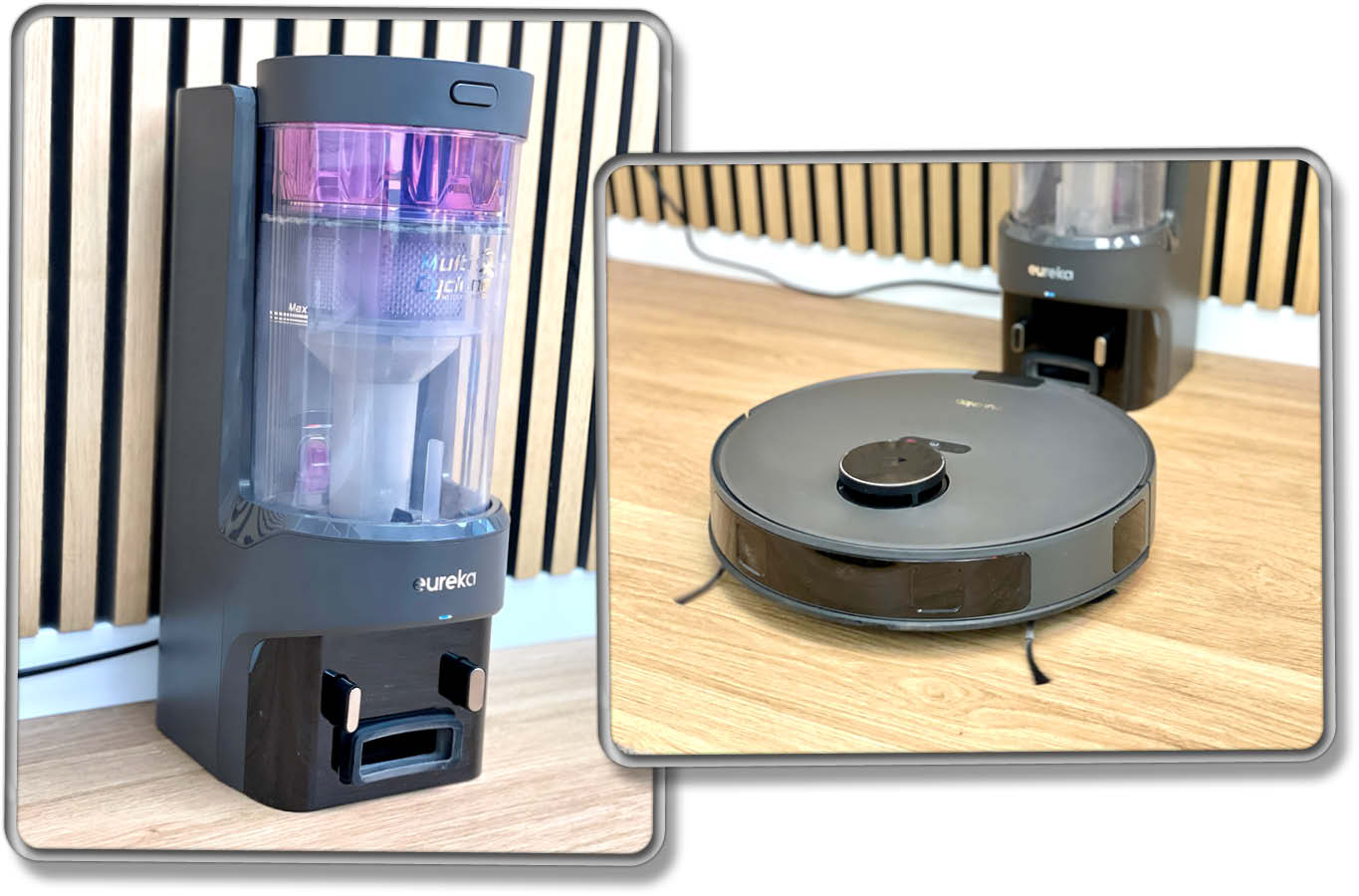 Die beutellose Absaugstation des Eureka NER E10s ist das Highlight