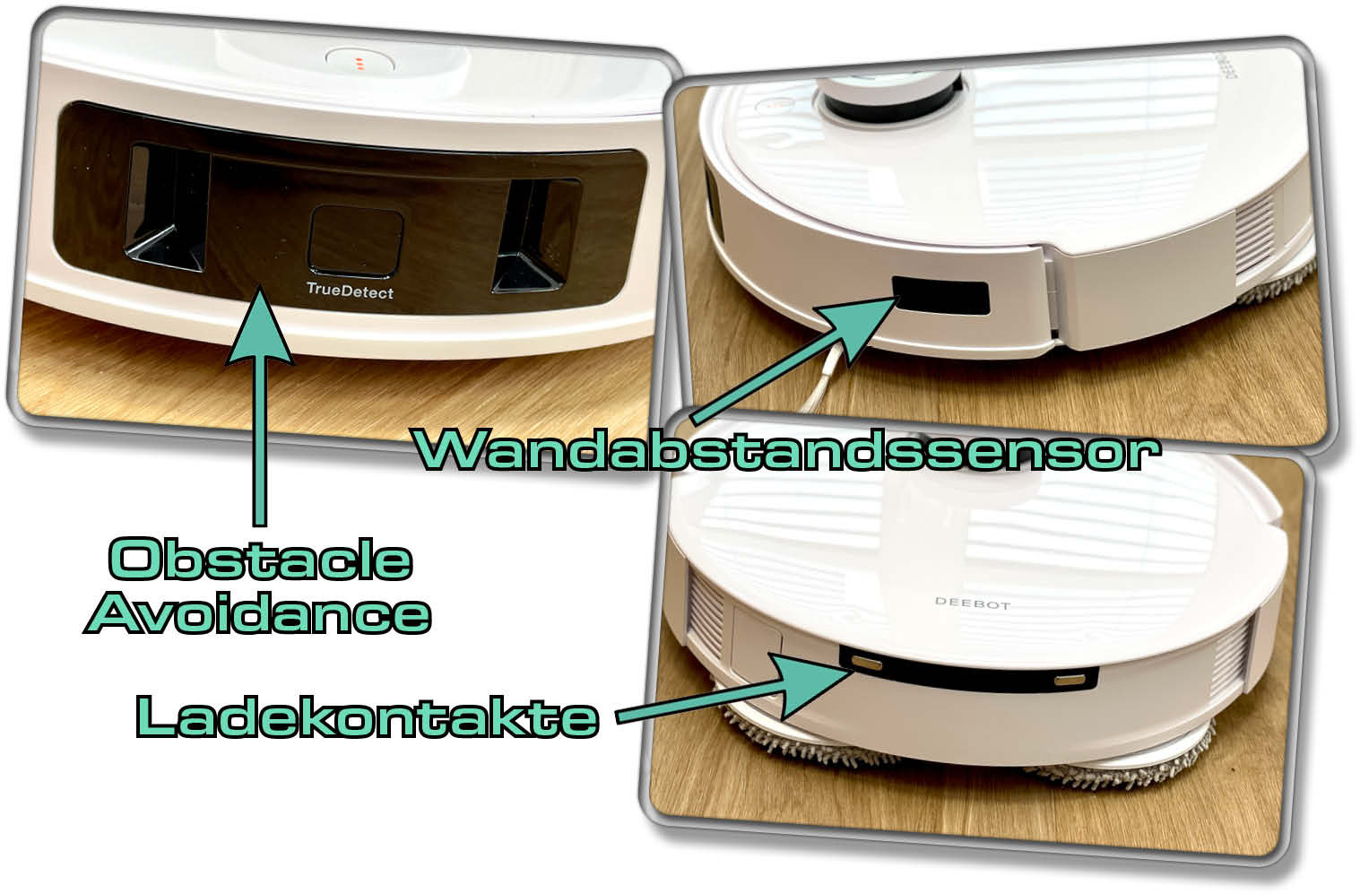 Diese Sensoren um den Saugroboter herum helfen bei der Navigation