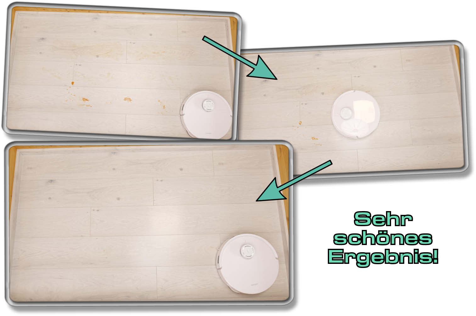 ECOVACS DEEBOT T20e OMNI - Die gemessene Wischleistung auf einen Blick