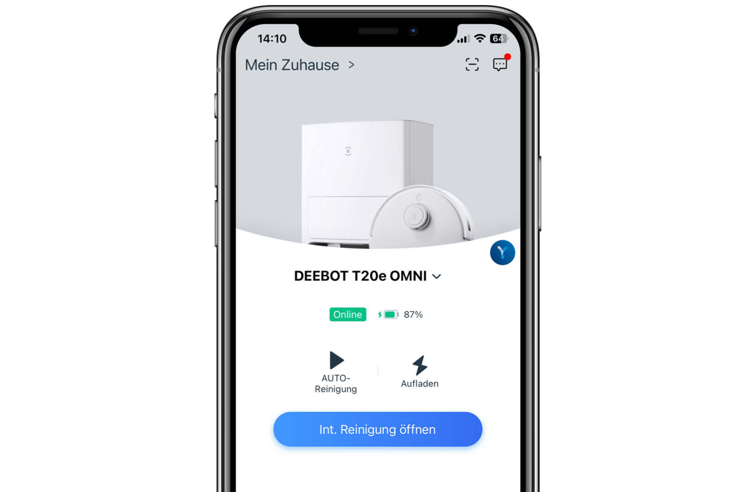 ECOVACS DEEBOT T20e OMNI - ECOVACS HOME-App