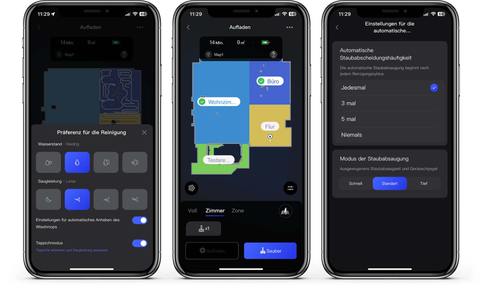 Eureka NER E10s - App - Reinigung