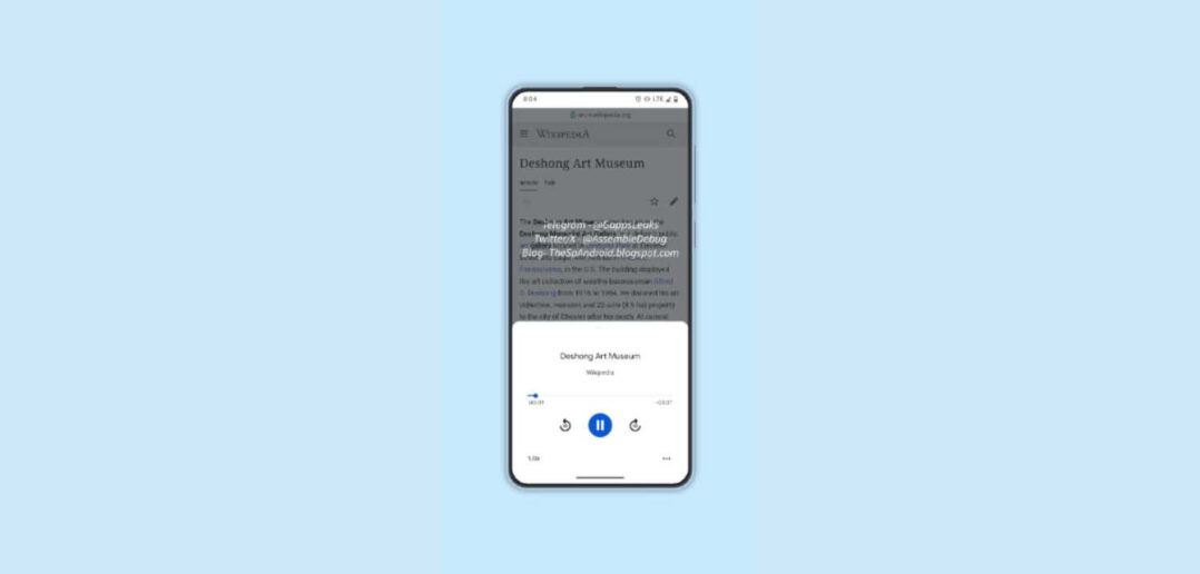 Google Assistant Vorlesefunktion