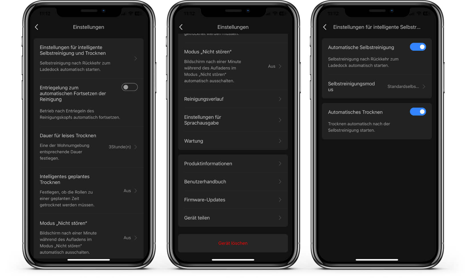 Roborock Dyad Air - App - Einstellungen