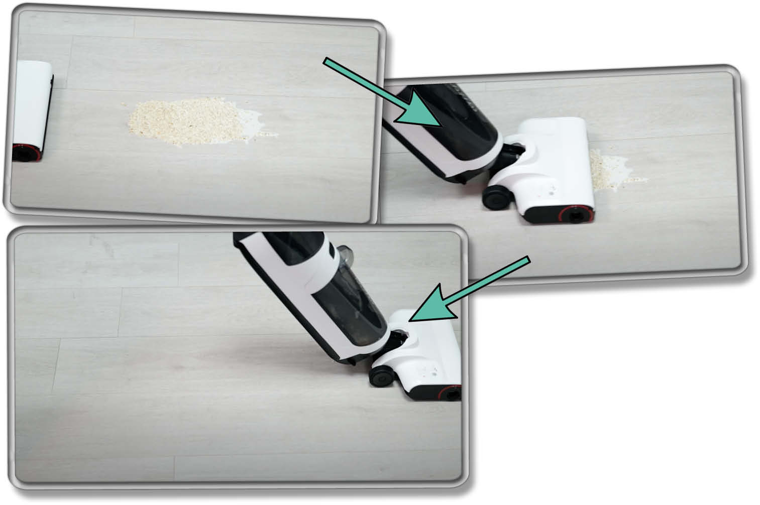 Roborock Dyad Air - Die gemessene Reinigungsleistung mit dickflüssiger Verschmutzung