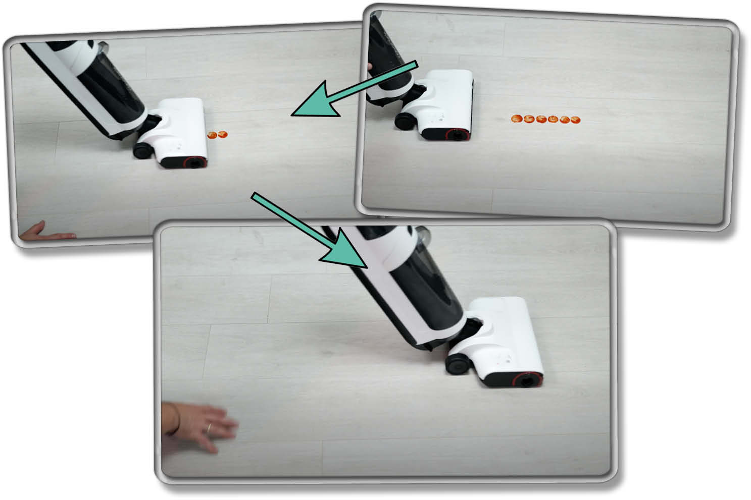 Roborock Dyad Air - Die gemessene Reinigungsleistung mit flüssiger Verschmutzung