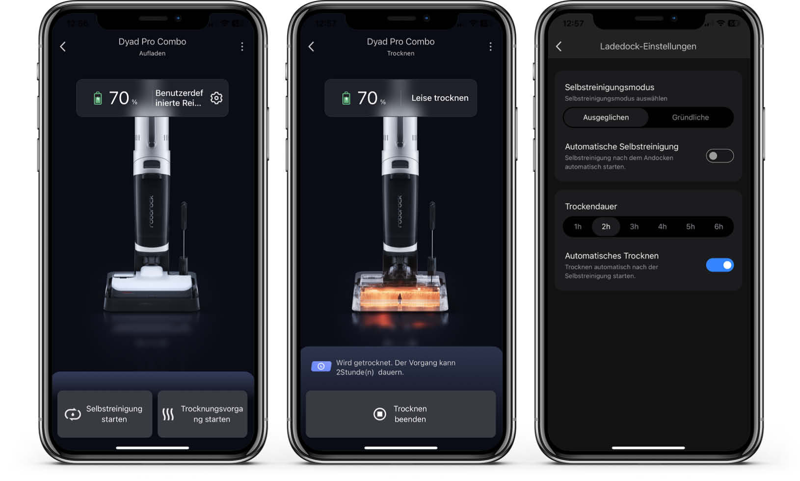 Roborock Dyad Pro Combo - App - Startseite