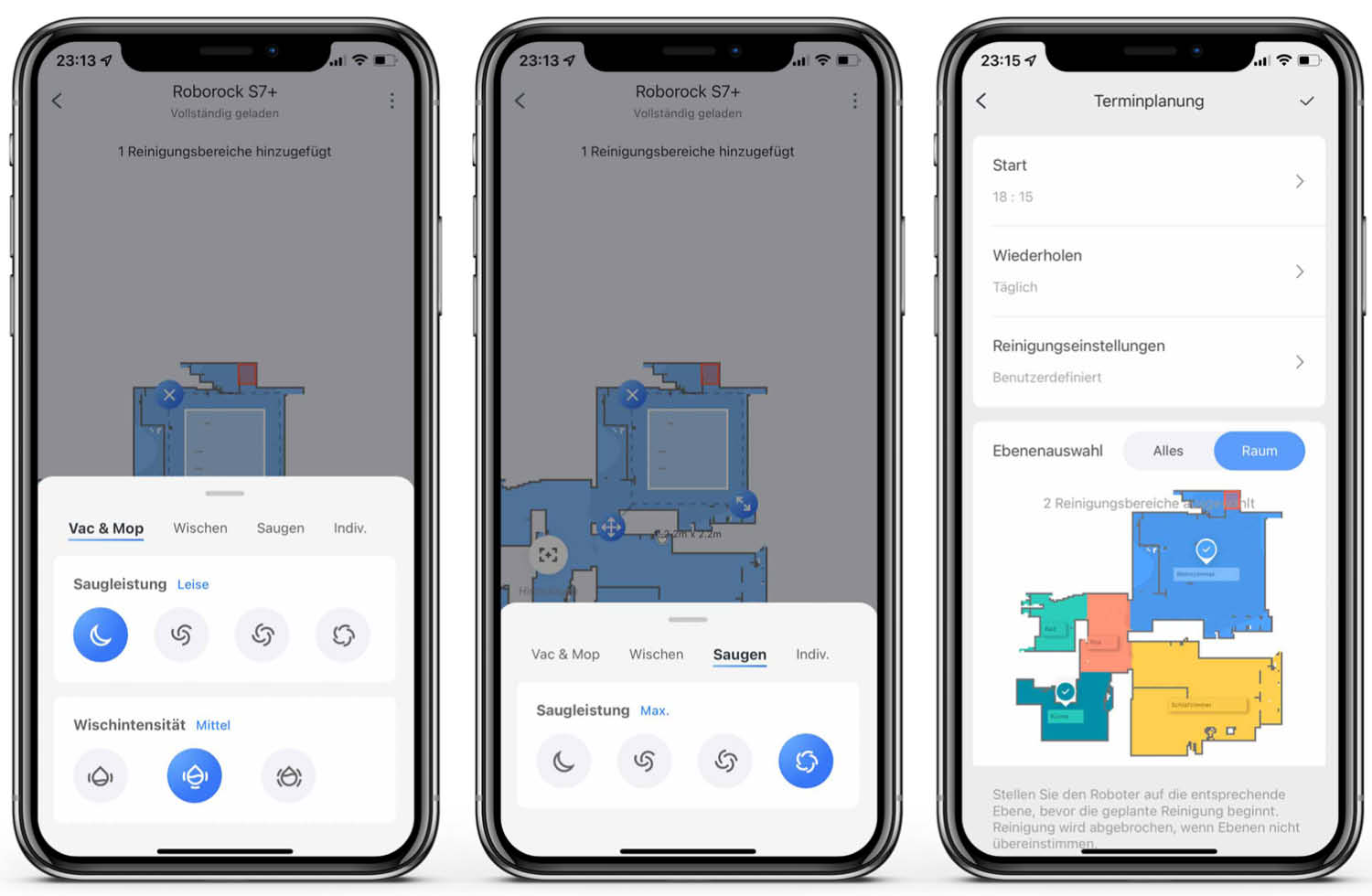 Roborock S7 - App - Reinigung