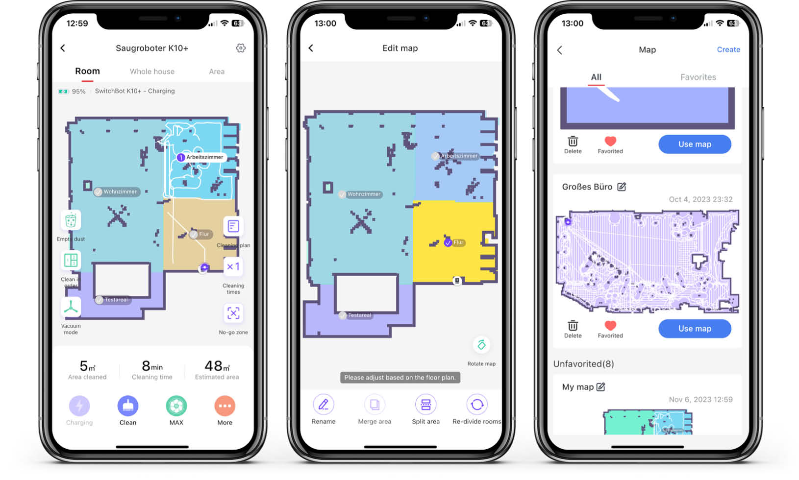 SwitchBot K10+ - App - Karte