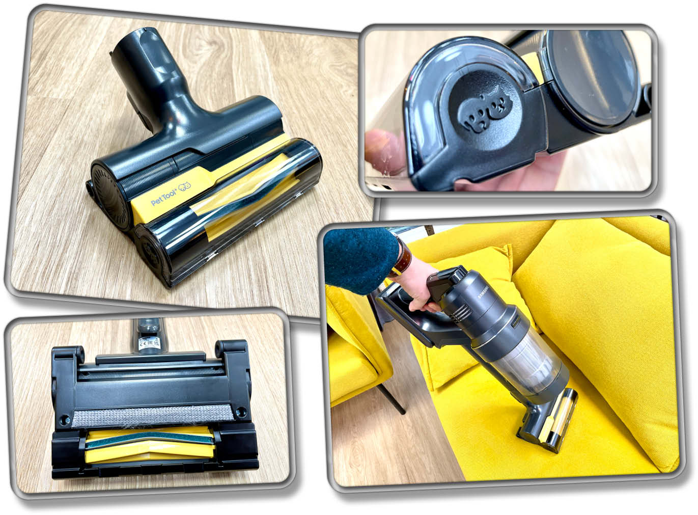 Das Pet Tool ist eine praktische Milben- und Tierhaarbürste des Samsung Bespoke Jet AI