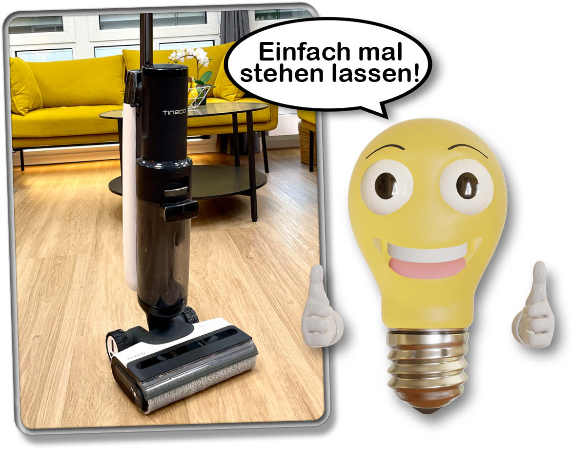 Der Tineco Floor One S7 Combo verfügt über eine Freistehfunktion