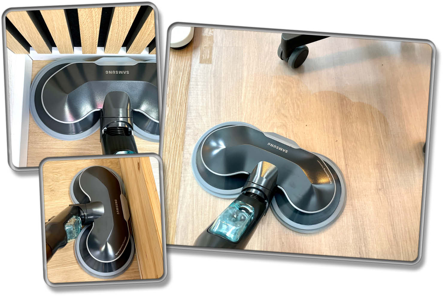 Die Wischfunktion des Samsung Bespoke Jet AI in der Akku+ Wet&Clean Edition