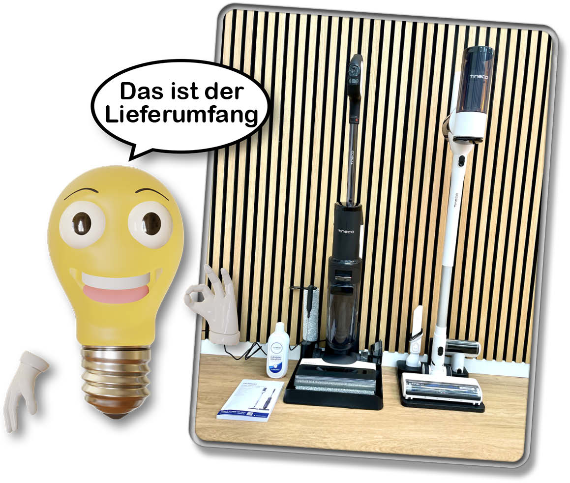 Im Lieferumfang des Tineco Floor One S7 Combo ist allerhand dabei