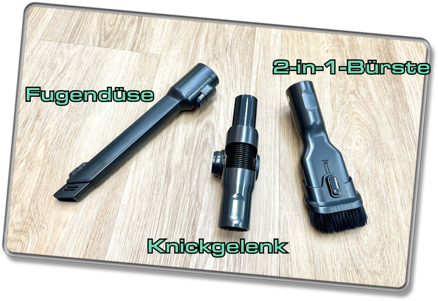 Im Lieferumfang gibt es drei essenziell wichtige Adapter