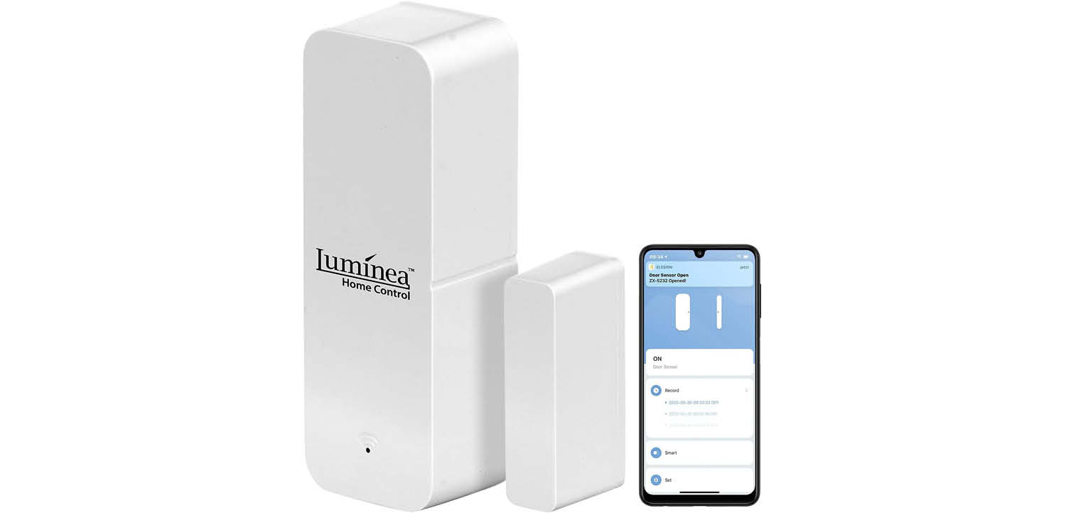 Luminea Home Control Tür-:Fensterkontakt