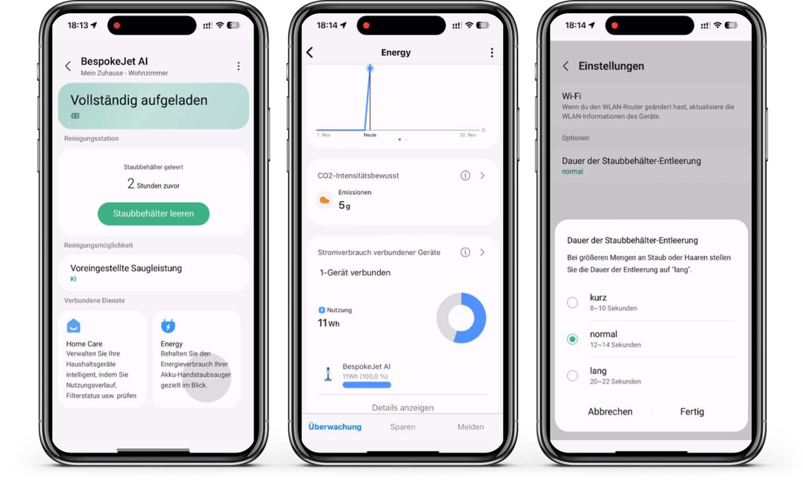 Samsung Bespoke Jet AI - SmartThings-App